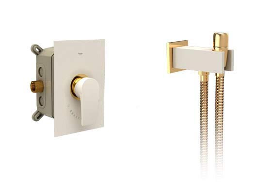 شیر توالتی توکار شیری طلا مدل رومر پلاس